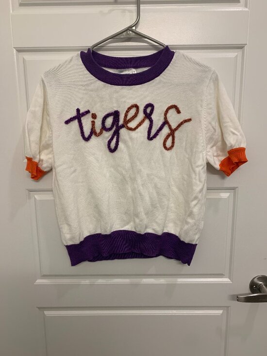 QUEEN OF SPARKLES Tops - Queen Of Sparkles Tigers Sweater